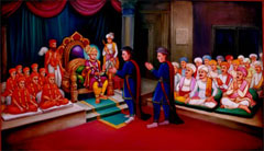 Swaminarayan with Sir John Malcolm